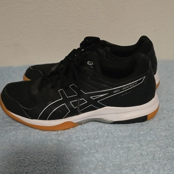 Asics Black and Tan Athletic Shoes with Gum Sole - Picture 6 of 15